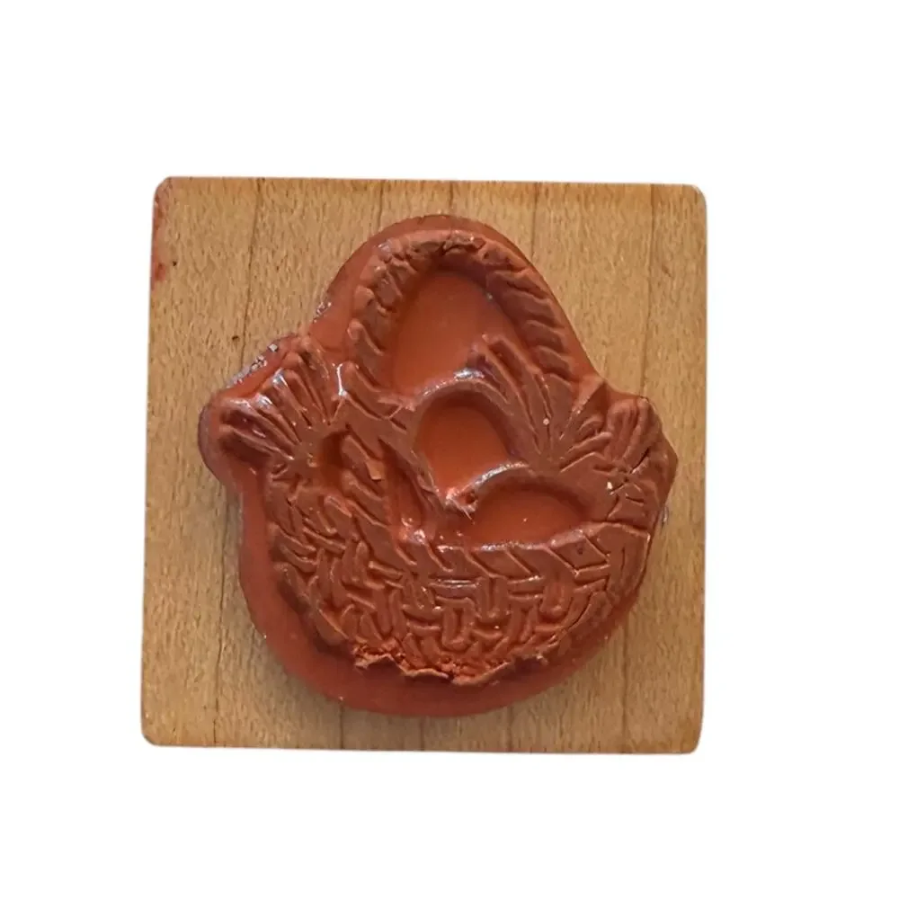 PSX 2001 Easter Basket With Easter Eggs B-2918 Rubber Stamp